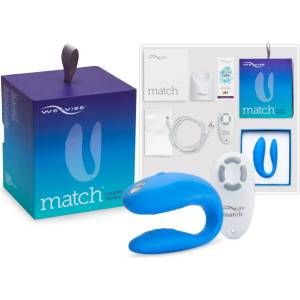 WE-VIBE Match - вибратор за двойки - водоустойчив, презареждащ се - син