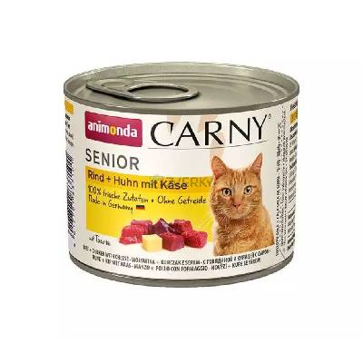 Animonda Carny Cat Senior Hovädzie, Kura a syr 6 x 200g
