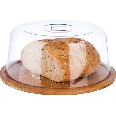 APS Podnos s víkem kulatý dřevěný 25cm