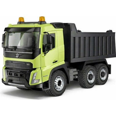 Double E RC sklápěč Volvo s osvětlením a otevíracími dveřmi RTR zelená 1:20