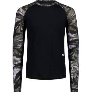 Mons Royale Мъжко мериносово термобельо Mons Royale Temple Merino Long Sleeve Merino base layer - Rock Camo / Black (015-2332-0312)
