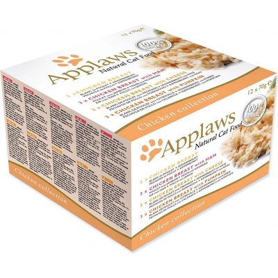 Applaws Cat Chicken Selection Multipack 12 x 70 g – Zboží Mobilmania