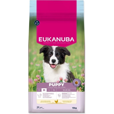 Eukanuba Puppy Medium rich in fresh chicken 15 kg