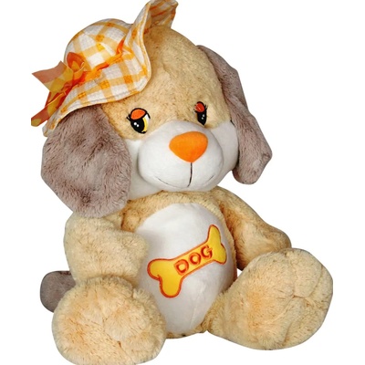 Амек Тойс Плюшена играчка Амек Тойс - Куче с жълта шапка, 30 cm (40235)