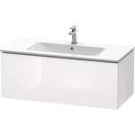 Duravit L-Cube - Шкафче за умивалник 40x102x48 см, 1 чекмедже, лъскаво бяло LC614202222 (LC614202222)