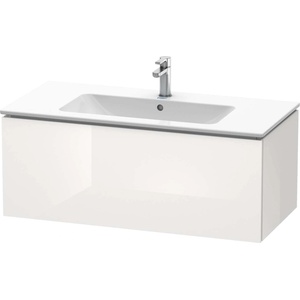 Duravit L-Cube - Шкафче за умивалник 40x102x48 см, 1 чекмедже, лъскаво бяло LC614202222 (LC614202222)