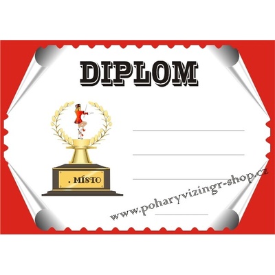 VIZINGR Mažoretky diplom A4 č.2