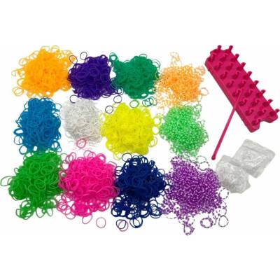 Alltoys Kreativní sada na výrobu náramků Loom Band 2400 ks