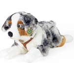 Rappa Плюшена играчка Rappa Еко приятели - Австралийска овчарка с нагръдник, 61 cm (230040) - baby