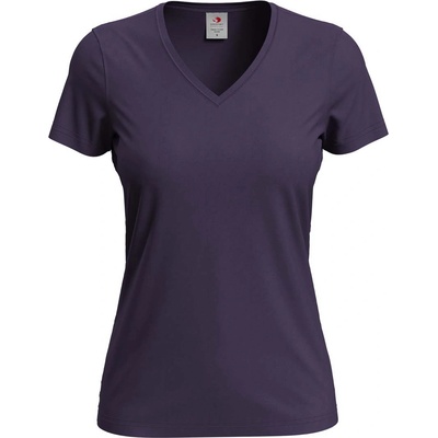 Stedman classic-t v-neck st2700 / Дамска тениска с v-образно деколте - цвят тъмно боровинки l (st2700dbyl)