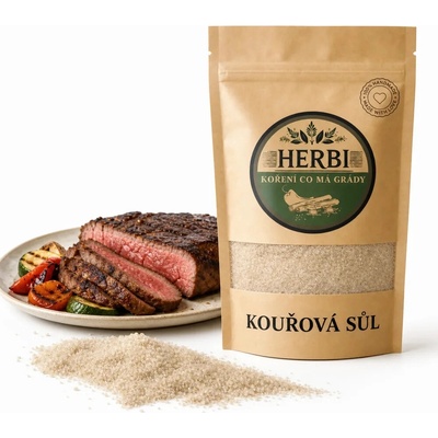 Herbi Údená soľ 50 g– autentická chuť grilovania a marinád