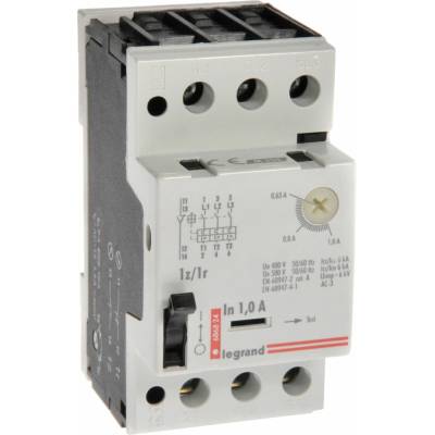Legrand Motorový jistič 3P 0,25kW 0,63-1A M250 1Z/1R 1 606824