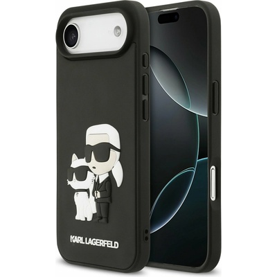 KARL LAGERFELD 3D Rubber Karl and Choupette Задна Корица за iPhone Air Black Karl Lagerfeld | Cheren | МЪЖЕ | UNI