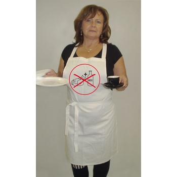 Zástěra mléko a maso s laclem