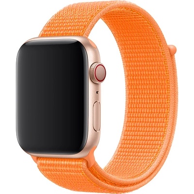 Apple Оригинална текстилна каишка за Apple Watch 38мм, 40мм, 41мм, 42мм (2024) - Apple Papaya Sport Loop (оранжев) (mv6h2zm/a)