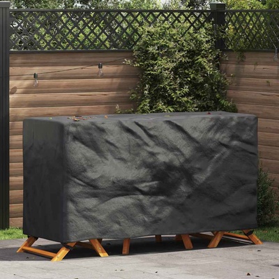 vidaXL Покривало за мебели Едноцветен Черно 180 x 70 x 90 cm 210D (4105753)