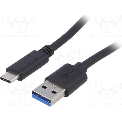 Akyga AK-USB-24 USB 3.0, USB A vidlice, USB C vidlice, niklovaný, 0,5m