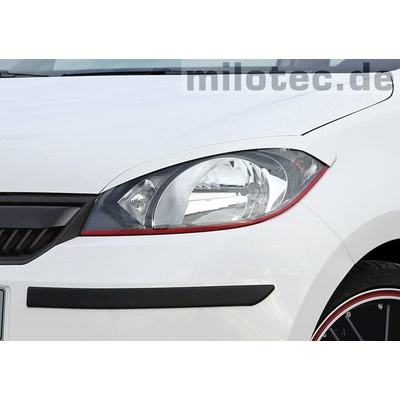 MILOTEC Kryty svetlometov (mračítka) - ABS čierny Škoda Citigo 2011