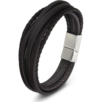 Daniel Dawson pánský Sean kůže chirurgická ocel Hnědá XL NR1075