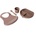 BabyJem Силиконов комплект за хранене BabyJem - 4 части, Latte (728)