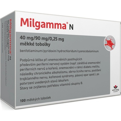 MILGAMMA N POR 40MG/90MG/0,25MG CPS MOL 100 – Zboží Mobilmania