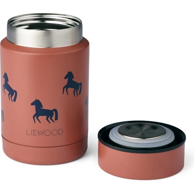 Liewood Nadja Termoska na jedlo Horses Dark rosetta 250 ml