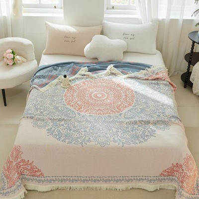 Mandala farebná so strapcom 200x230cm