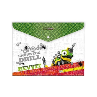 Plastový obal A4 s cvokom Dinotrux