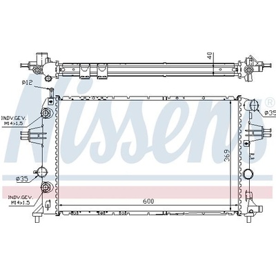 Chladič motoru NISSENS 63003A