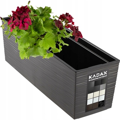 Kadax Květináč plast šedý 56 x 56 x 19 cm
