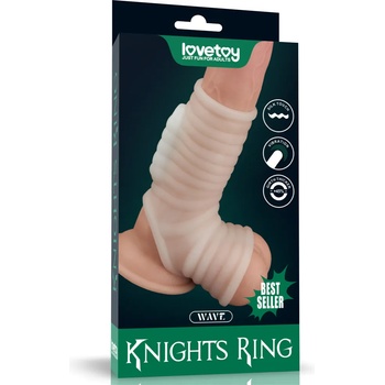 Image 1 of Lovetoy Vibrating Wave Knights Ring with Scrotum Sleeve