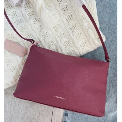 Coccinelle crossbody staroružová