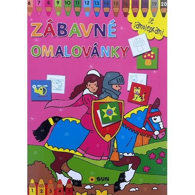 Zábavné omalovánky Růžové
