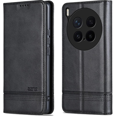 vivo AZNS Калъф-портфейл за vivo X300 Pro 5G- Кожен PU, Магнитен, Стойка, 3 слота за карти, Вкл. Протектор, 6 цвята