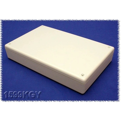 Hammond Electronics 1599KGY plastová krabička 220 x 140 x 40 ABS šedá 1 ks