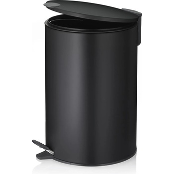 Image 1 of Kela Кош за отпадъци kela mats с педал (12 л) - черен (kela 10642)