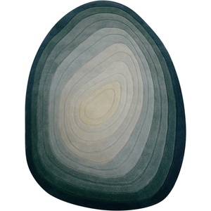 Flair Rugs Син вълнен килим 160x230 cm Puddle Ombre Wool - Flair Rugs (503119377448)