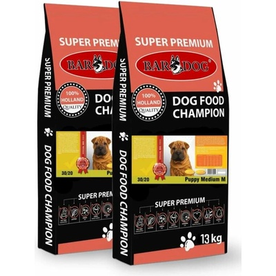 Bardog Puppy Medium 30/20 Kuřecí 2 x 10 kg