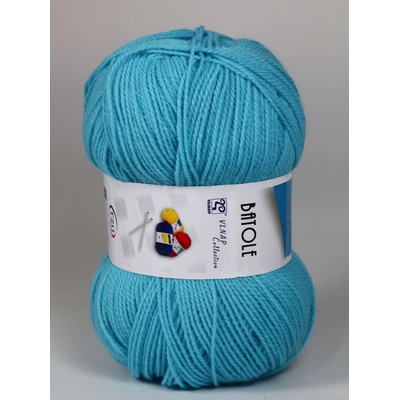 Pletací příze Vlnap BATOLE 56042 tyrkysová, klasická, 100g/416m