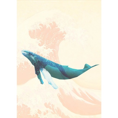 Komar Vliesová fototapeta Whale Voyage rozměry 200 x 280 cm