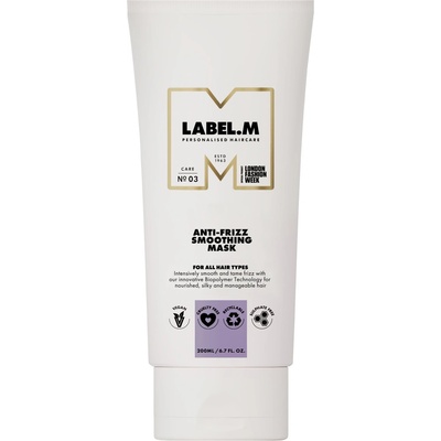 label.m Изглаждаща маска за непокорна коса, 200 ml