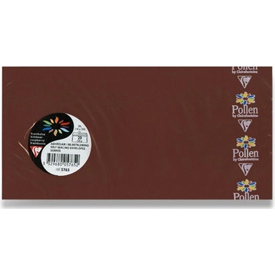 CLAIREFONTAINE Obálka CF - DL hnědá samolep. 120g. (20ks)