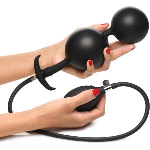 Master Series Ass Rattler Weighted Inflatable Silicone Anal Plug
