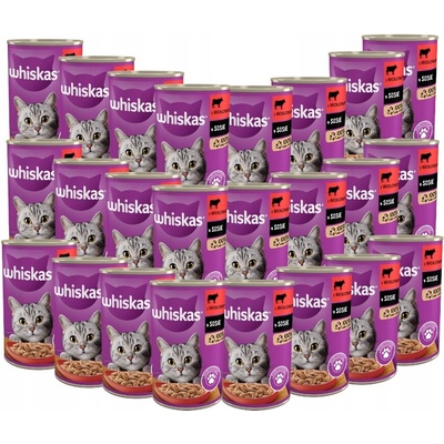 Whiskas hovädzie mäso 24 x 400 g