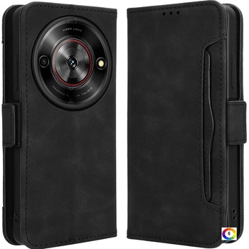 ZTE Blade A75 5G nubia Focus Leather Magnetic Wallet Кожен Калъф и Протектор