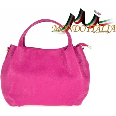 Made In Italy kožená kabelka 784 fuxia