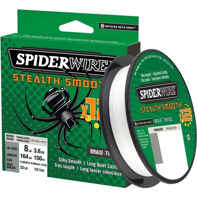 Spiderwire Šnúra Stealth Smooth 12 Priehľadná 150m 0,15mm 16,5kg