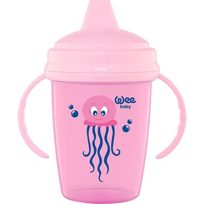 Wee Baby Преходна чаша Wee Baby - Enjoy, розова, 240 ml (755)