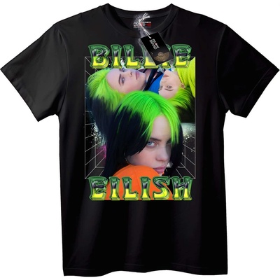 NOONEBRAND Тениска Billie Eilish Зелена коса - 7XL, White