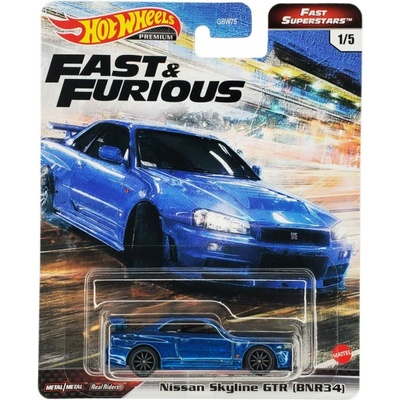 Mattel Hot Wheels Premium Nissan Skyline GTR BNR34